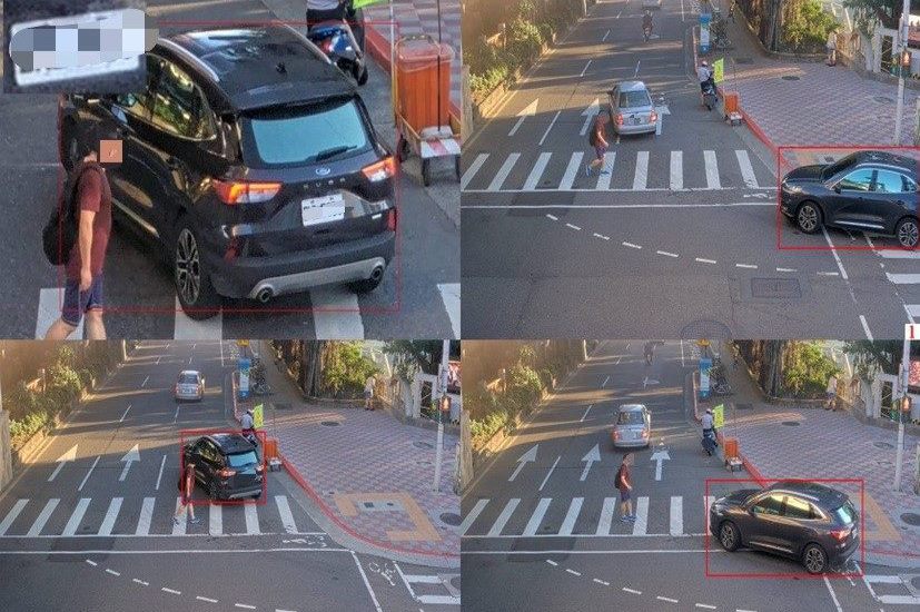 台北市20處路口科技執法12月1日啟用　車輛不停讓行人全都錄