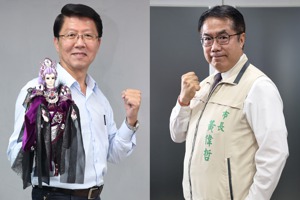 選前台南市長各陣營候選人都在卯力催票。圖／聯合報系資料照片