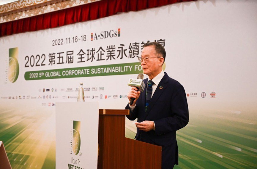 台灣淨零排放協會理事長簡又新。