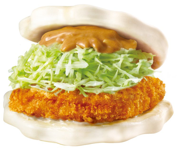 摩斯漢堡12月將新品「日式胡麻豬排福堡」，每個70元。圖／摩斯提供