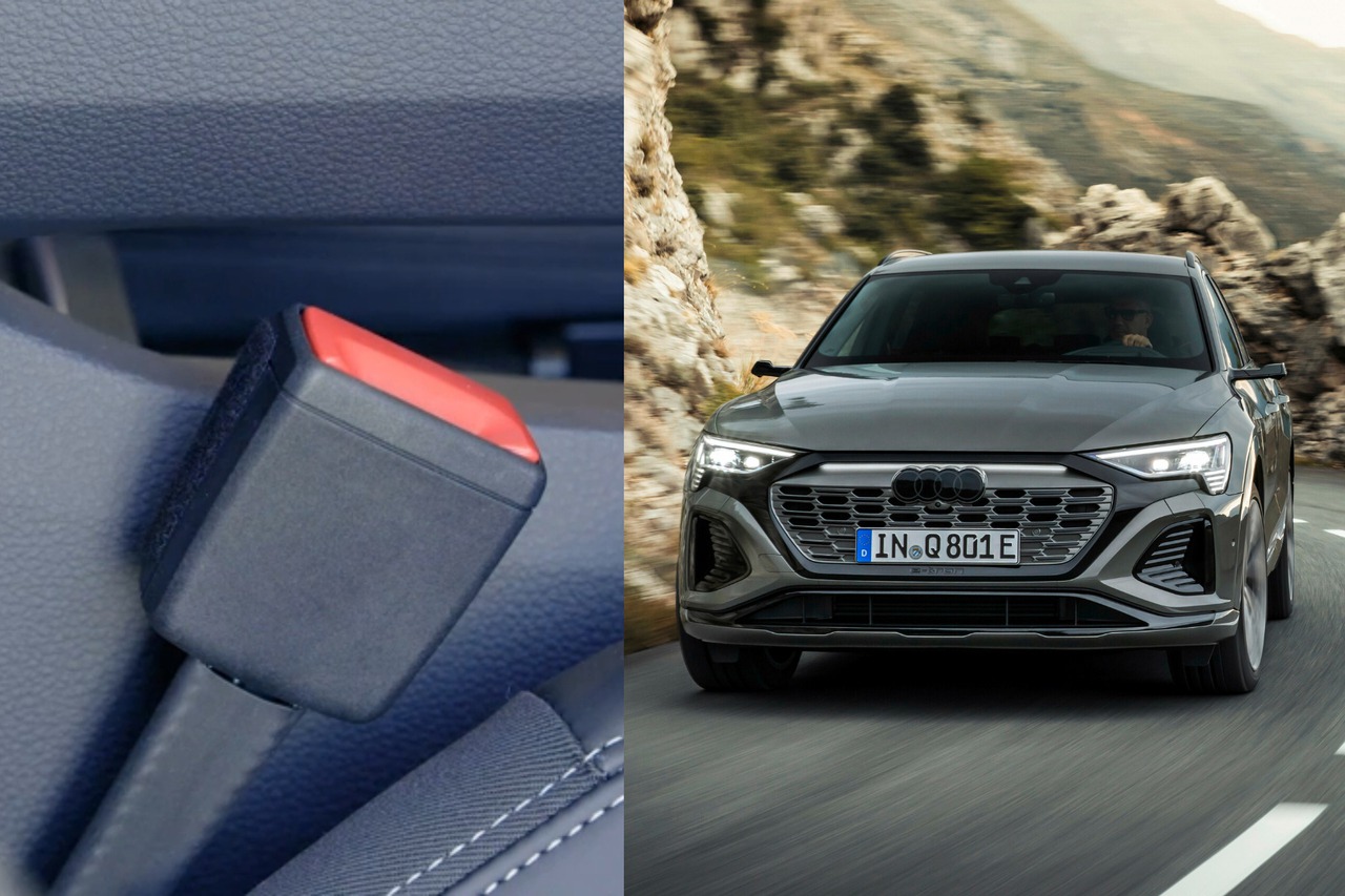 影／Audi Q8 e-tron的安全帶扣座竟然全由回收塑料打造！