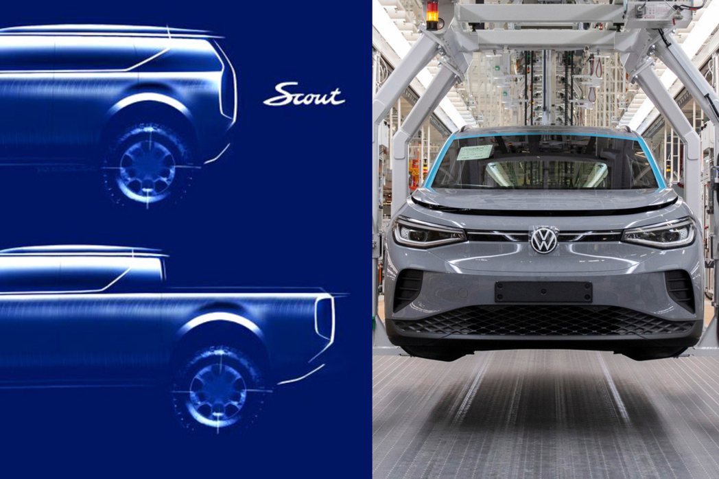 外媒報導，福斯汽車（VW）正與鴻海洽商，有意在美國市場重新打造Scout次品牌。路透社 摘自Volkswagen、Scout