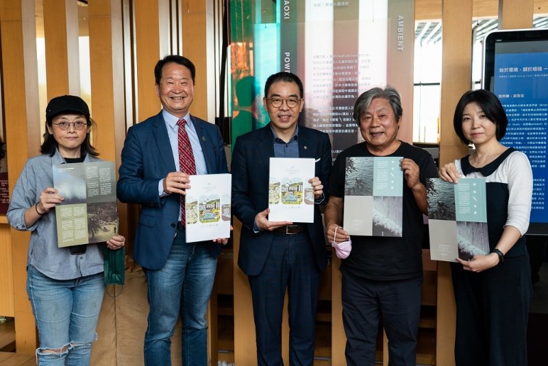 礁溪老爺邀請台灣電力公司及蜻蜓石民宿主人一同倡議永續。左起：台電新事業開發室張小...