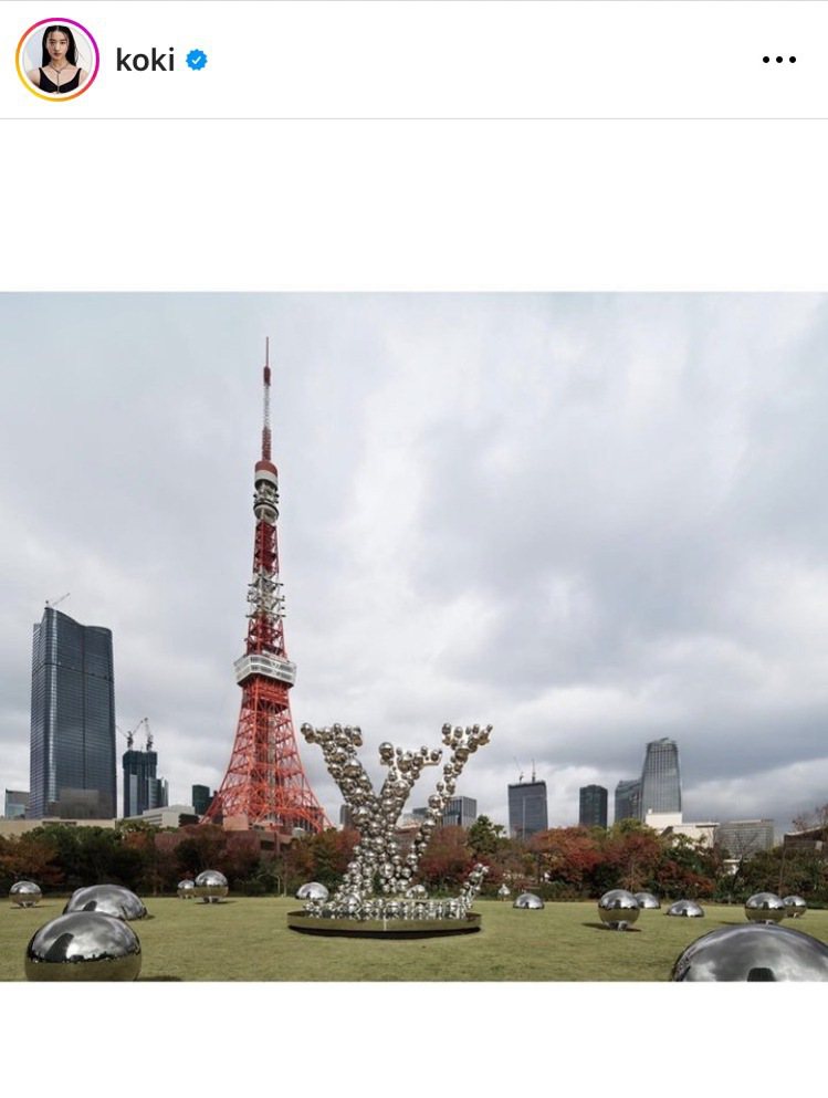 木村光希出席LV x YAYOI KUSAMA系列上市活動，東京鐵塔也成為藝術畫...