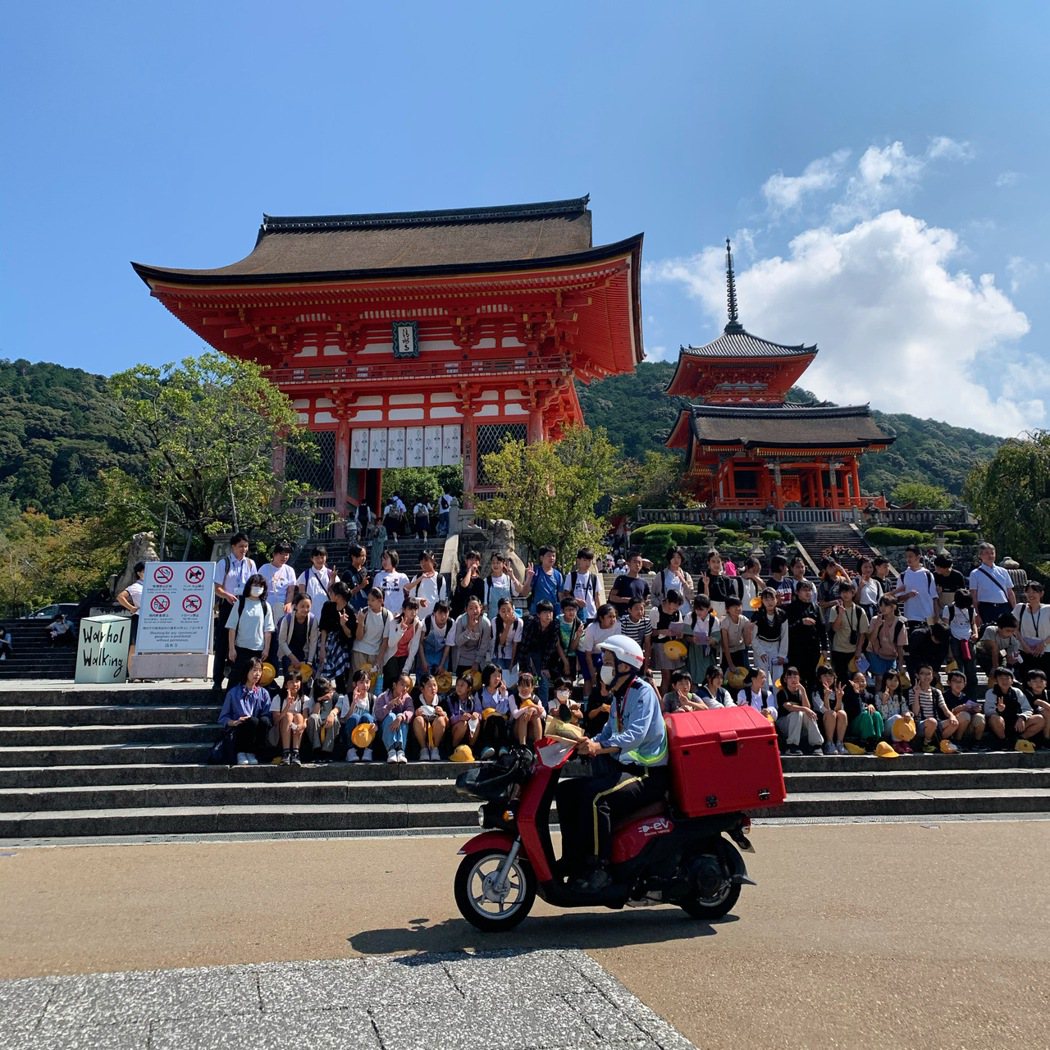 京都清水寺，大雅之地，但給我的印象總是有一點喜感。 圖／黃麗群提供