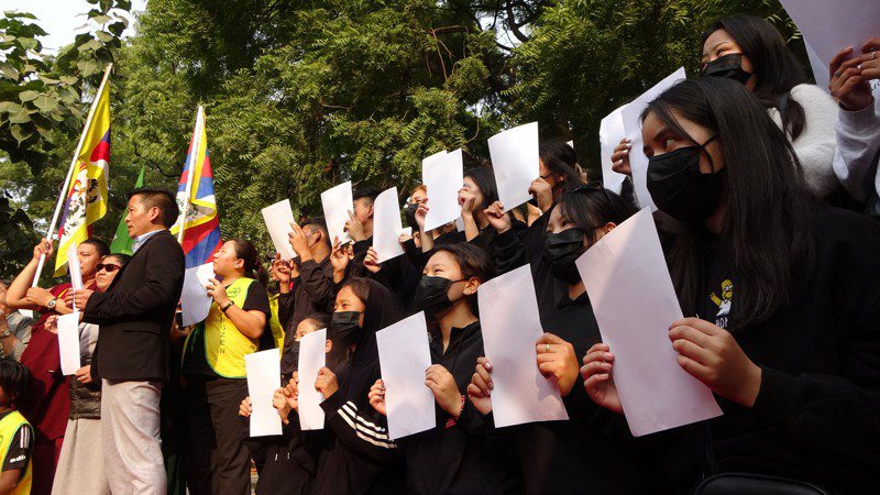 旅印藏人挺白紙運動 也要求中國還西藏自由