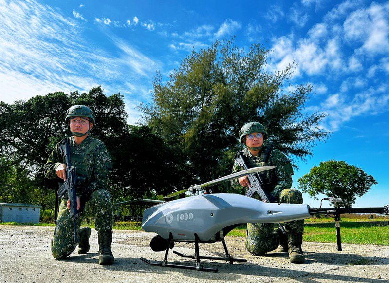 國造無人機示意圖。圖為國造旋翼型戰術近程無人機。圖／本報系資料庫