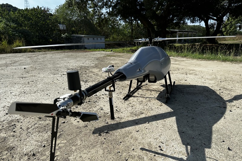 曝光的魔羯無人機諸元顯示，廿五公斤的機體內，配備三種導航定位系統。記者洪哲政／攝影