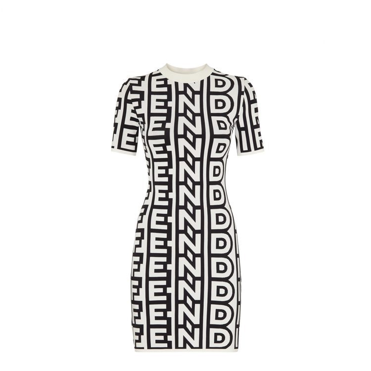 FENDI Roma限定系列洋裝，59,000元。圖／FENDI提供