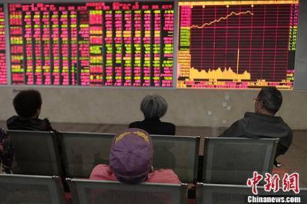 中國大陸股市示意圖。（圖／取自中新網）