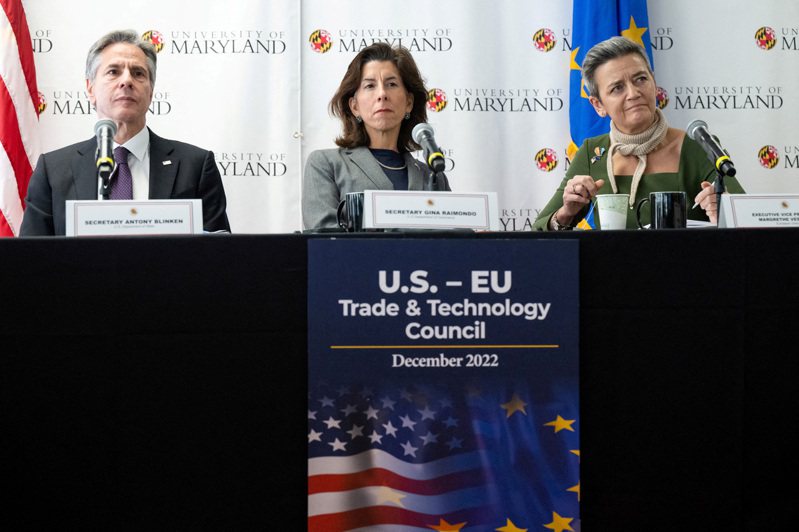 「美欧贸易与科技委员会」（TTC）5日会谈达成系列共识。 路透社(photo:UDN)