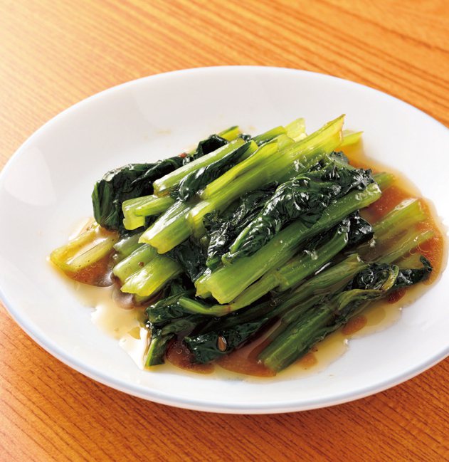 韓式拌菜(用小松菜製作)。圖／蘋果屋出版社 提供