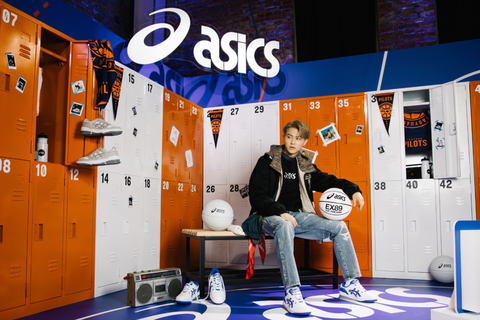 為了EX89復刻籃球鞋的上市，ASICS特意舉辦盛大記者會，邀請品牌形象大使「王...