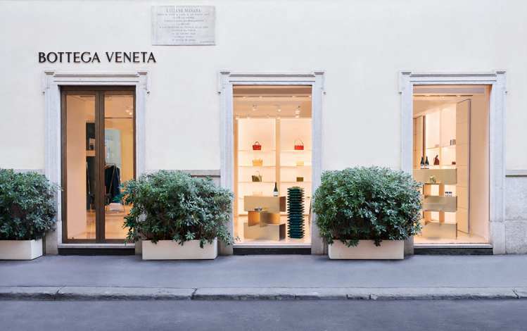 Bottega Veneta的米蘭專賣店。圖／Bottega Veneta提供