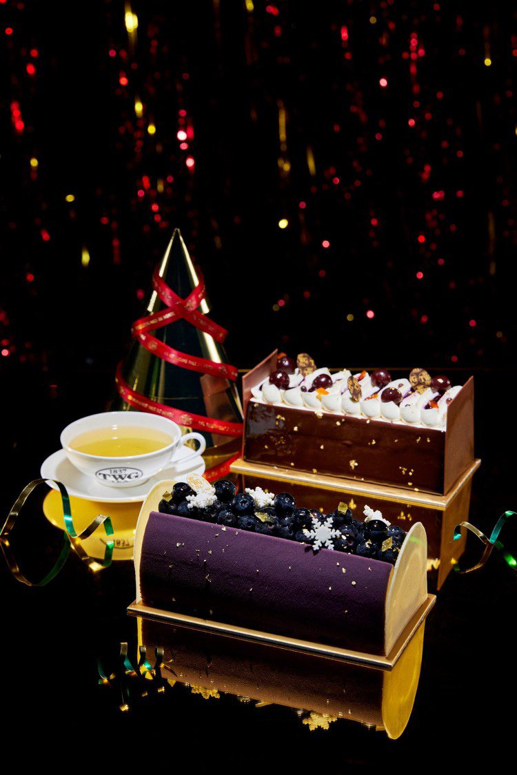 TWG Tea 2022年聖誕茗茶套餐推薦甜點「乘風高翔佐藍莓乳酪口味─迷你聖誕...