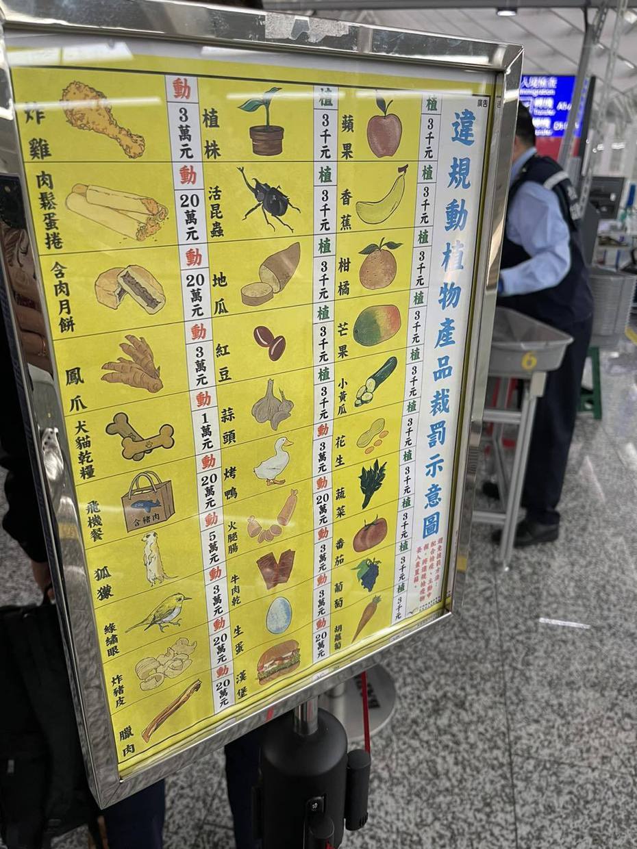 類農民曆式違禁品清單，成功引起網友討論。圖擷自旅遊生活頻道 - TLC Taiwan