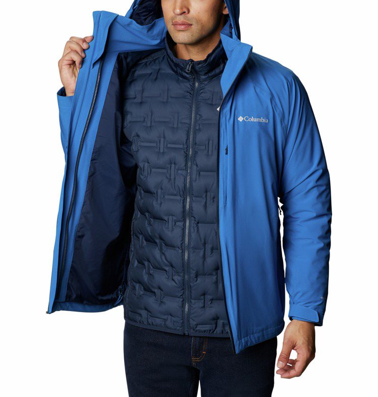 Columbia防水保暖650羽絨兩件式外套，優惠價6,000元。圖／LeBags提供