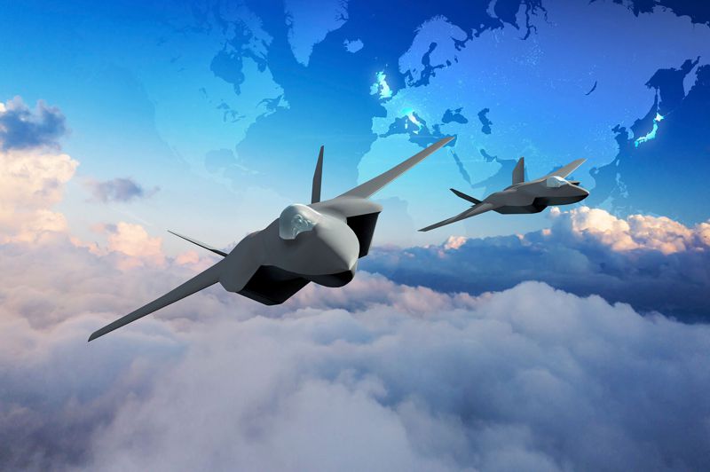 英國和義大利現有的第六代戰機「暴風」研發計畫，將與日本F-X戰機計畫結合為新一代戰機。圖為英國政府公布的「暴風」戰機設計圖。法新社