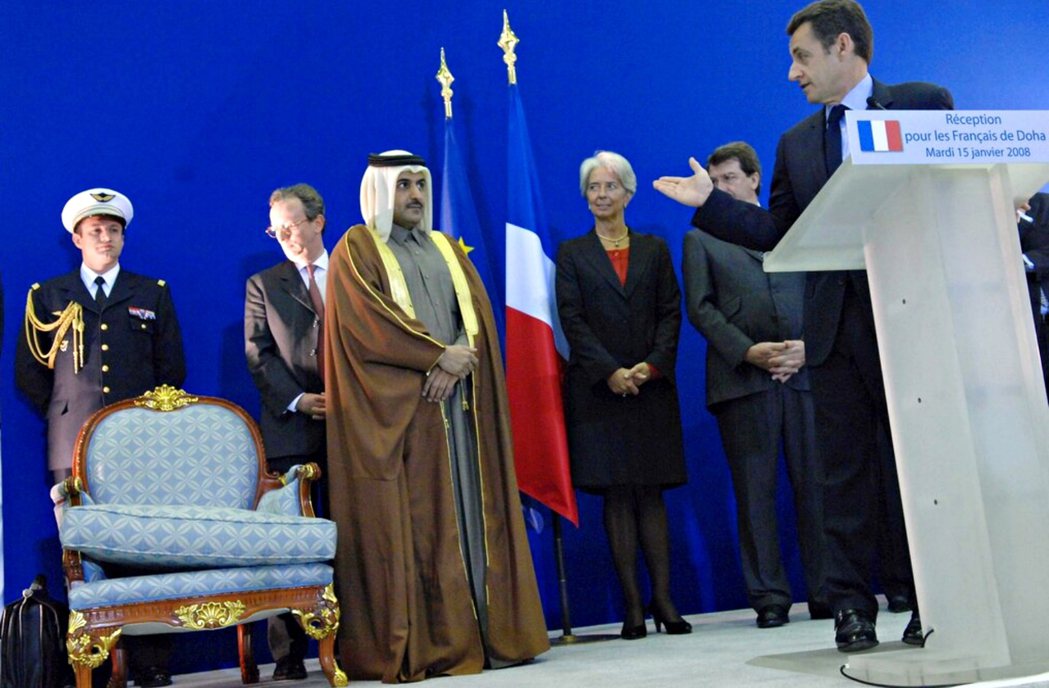 2008年，時任法國總統薩科齊與卡達王儲 Tamim ben Hamad AL ...