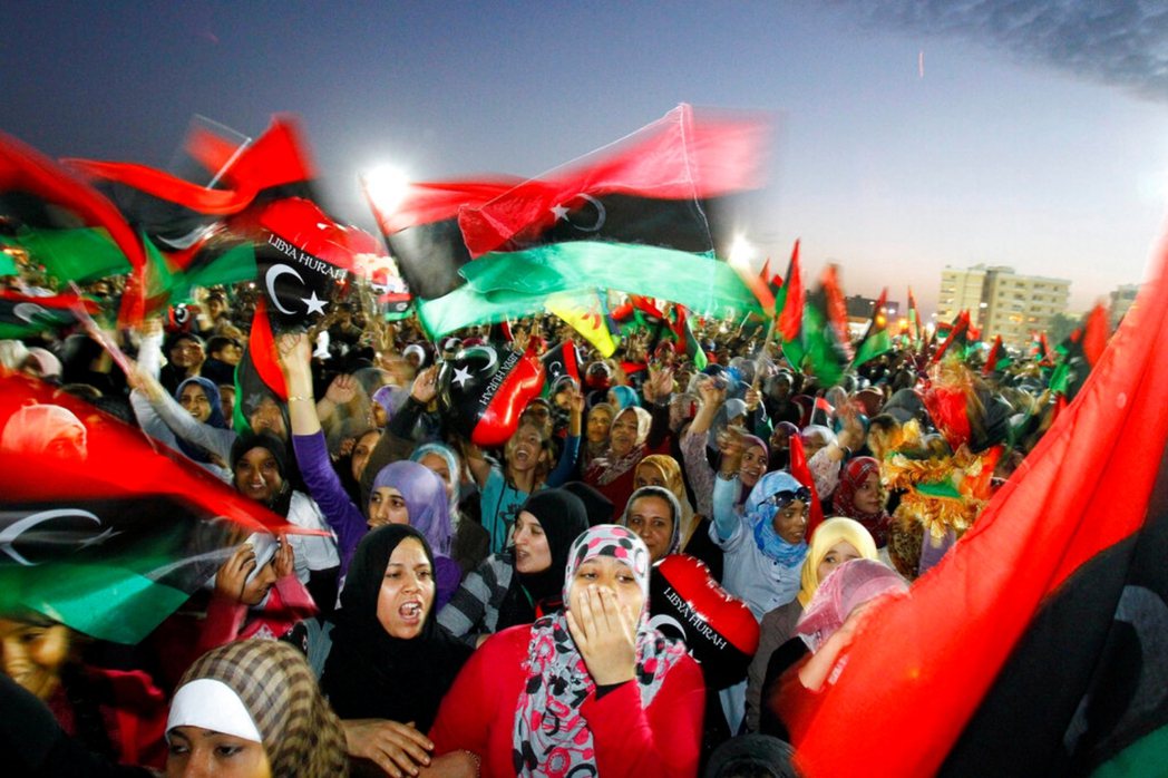 2011年初，阿拉伯之春浪潮波及利比亞。 圖／美聯社　
