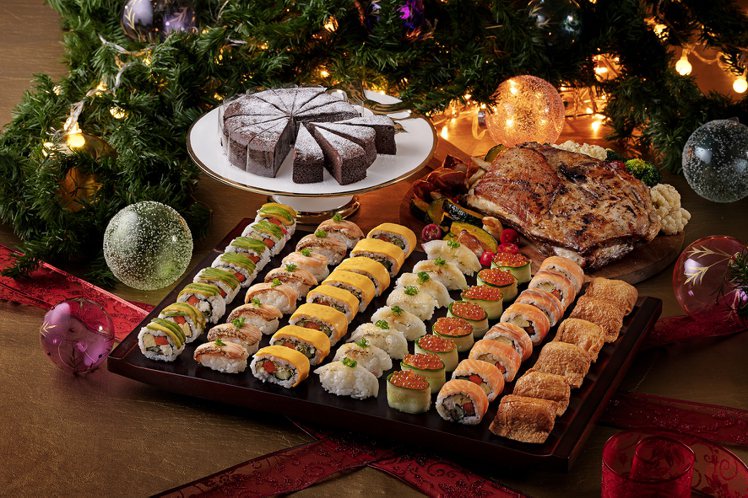 欣葉日本料理針對套餐組合推出「派對壽司盛合」。圖／欣葉提供