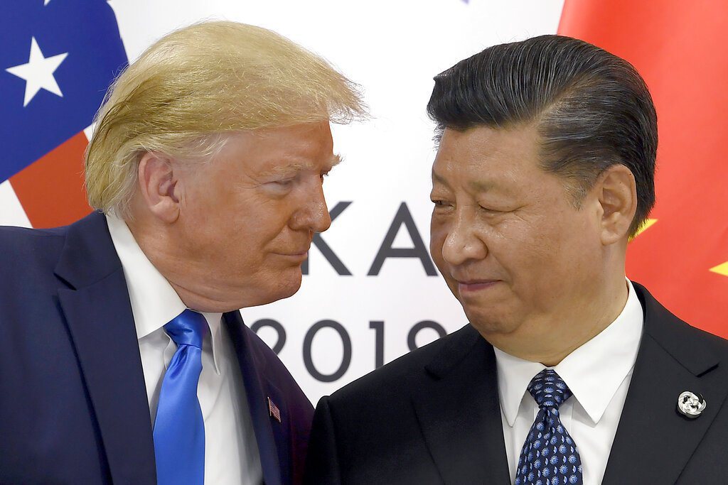 「中國模式」的興起，更加速分裂世界為兩大陣營。圖為2019年日本G20「川習會」。 圖／美聯社