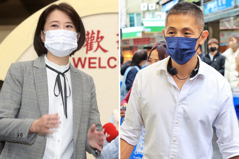 台北市第三選區立委補選，民進黨吳怡農（右）對上北市議員王鴻薇（左）。圖／聯合報系資料照