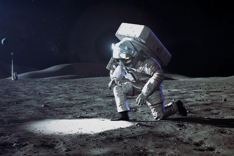 月球覆蓋著一層細小、類似滑石粉的塵埃，在部分地區有數英寸深，透過與太陽風的交互作用而帶靜電，具有很強的研磨性和粘性，很快會損害太空服、車輛和系統。示意圖／路透／Cover Images