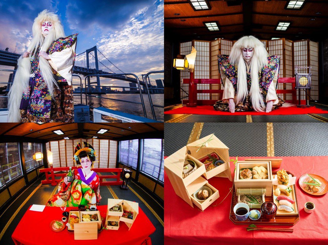 全新的屋形船體驗「江戶前 粋之屋形船路線」集結了江戶美食、創新的日本舞蹈影像欣賞...