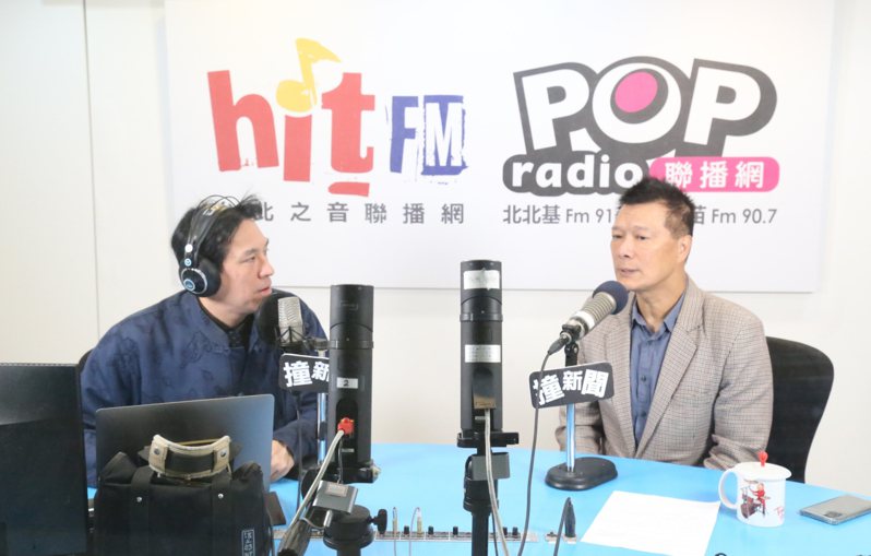 蔡詩萍今上午接受廣播節目「POP撞新聞」主持人黃暐瀚專訪。圖／POP撞新聞提供