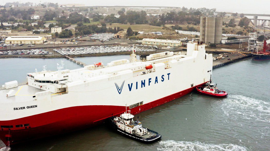 首999輛VinFast VF 8在近日運抵了美國。 摘自VinFast