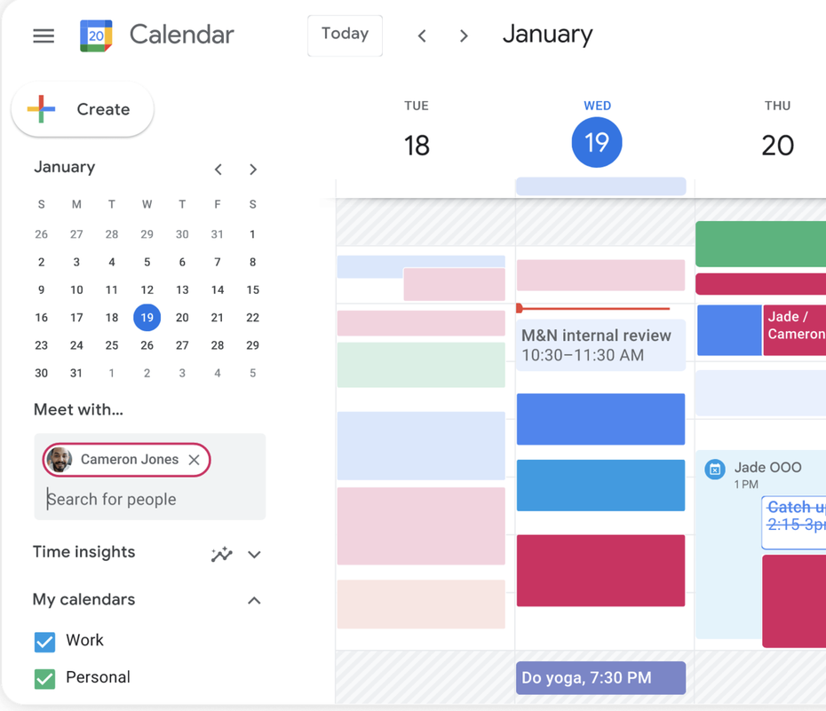 Google日曆最近傳出BUG，有用戶的私人行事曆上，出現一個與自己無關的「虛擬行程」。圖擷自Google 