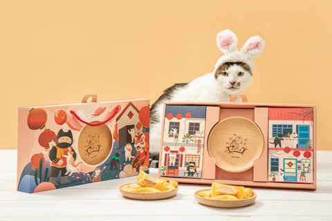 貓侍推出「貓肥人富」新年禮盒，凡購買一盒，貓侍就將捐出100元。圖／貓侍提供