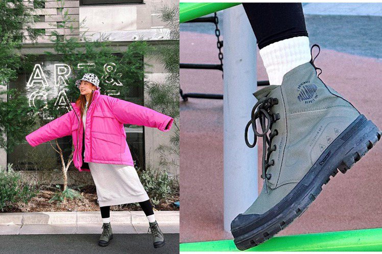 女星「鬼鬼」吳映潔曬出久違的日本逛街美照時，就選穿PALLADIUM的靴款來搭配...