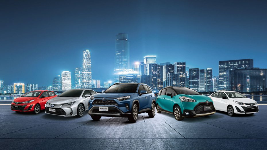 和泰車代理的Toyota再度蟬聯銷售冠軍王，賣出12.3萬台，市占率達28.7%。業者提供 圖／和泰汽車提供