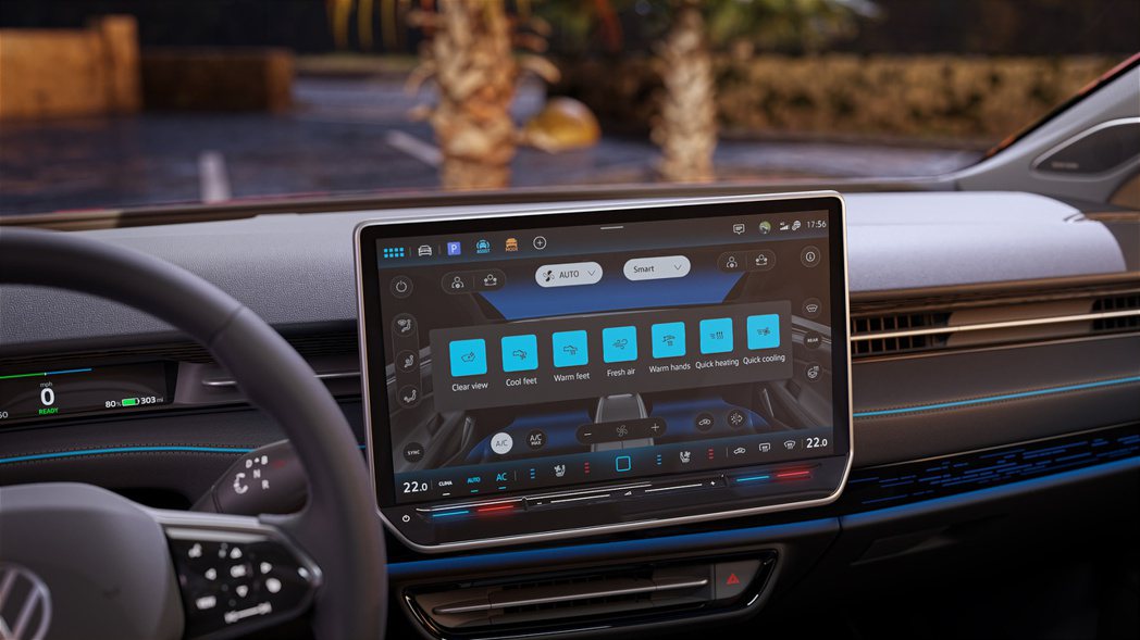 全新Volkswagen ID.7純電房車配置15吋中控觸控式螢幕。 摘自Vol...