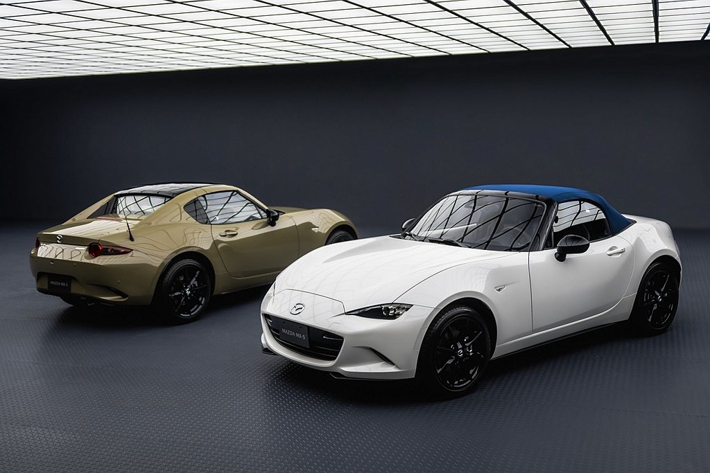 台灣馬自達推出Mazda MX-5並導入全新車色「鋯石棕」增加外觀亮點。 圖／Mazda提供