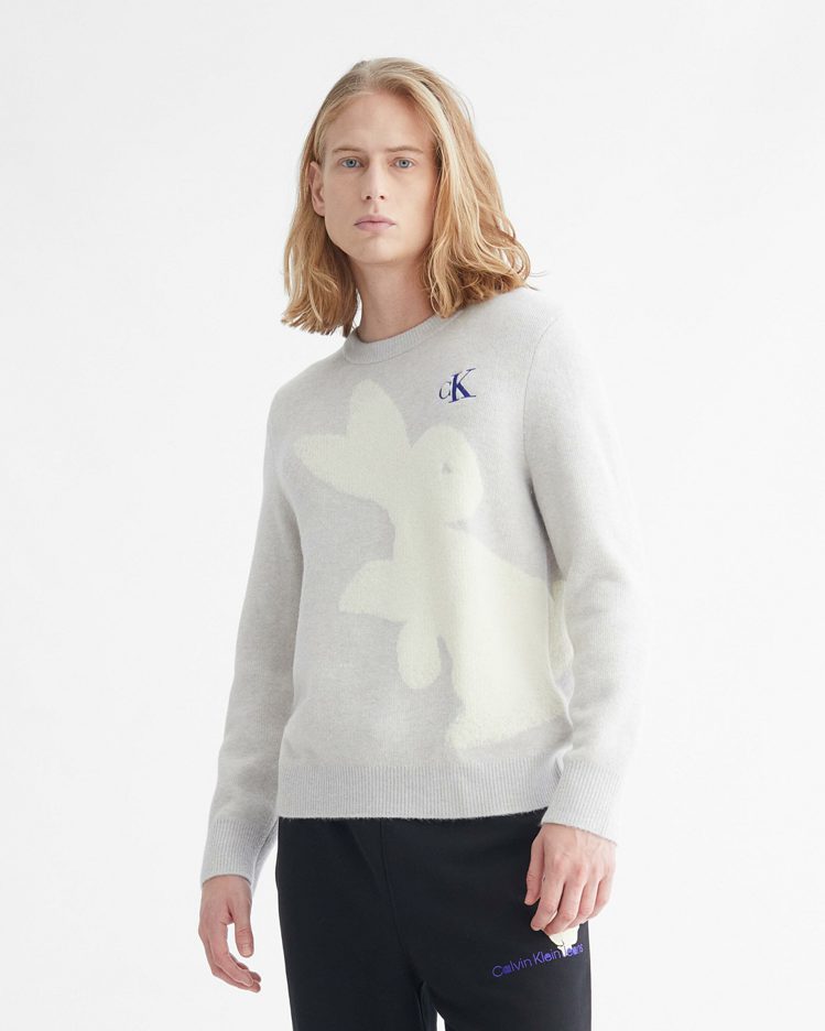 兔年印花針織毛衣，6,380元。圖／Calvin Klein提供