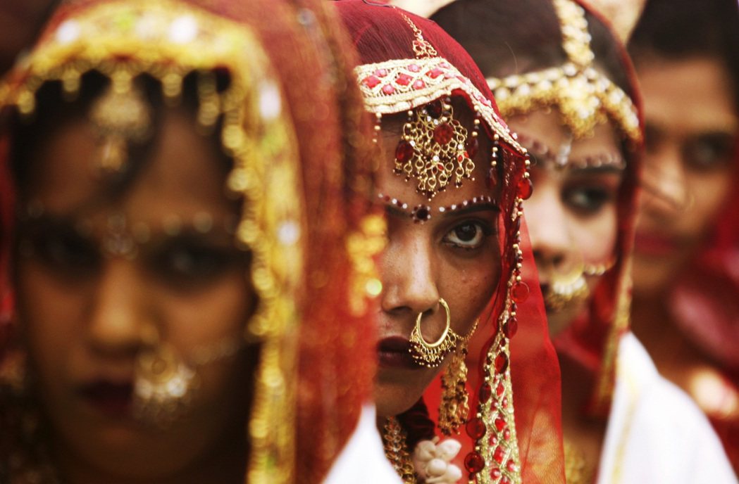 印度的傳統婚禮。 圖／路透社