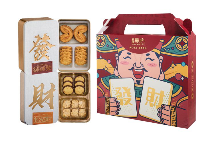 萊爾富門市推出「美心齊來發財禮盒」，售價1,588元。圖／萊爾富提供
