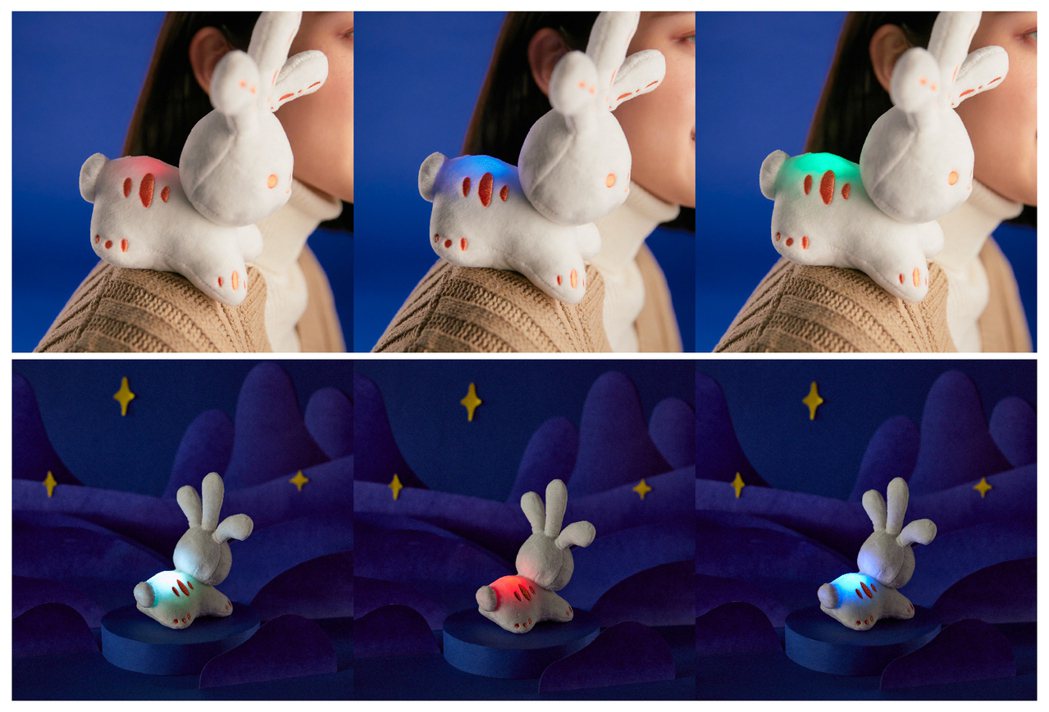 2023燈會周邊商品之一「光源兔玩偶吸鐵燈」。 圖／Pinkoi提供