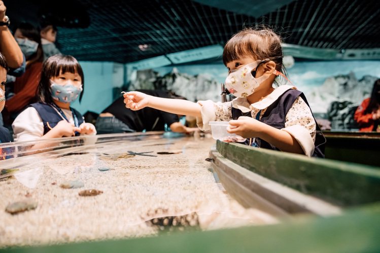 迷你解說員親子營讓孩子化身小小海洋職人。 圖／國立海洋生物博物館提供