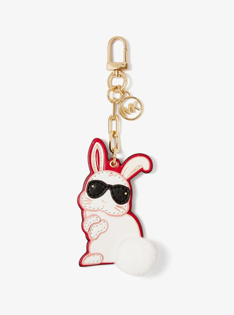 墨鏡兔子皮革掛飾，3,500元。圖／Michael Kors提供