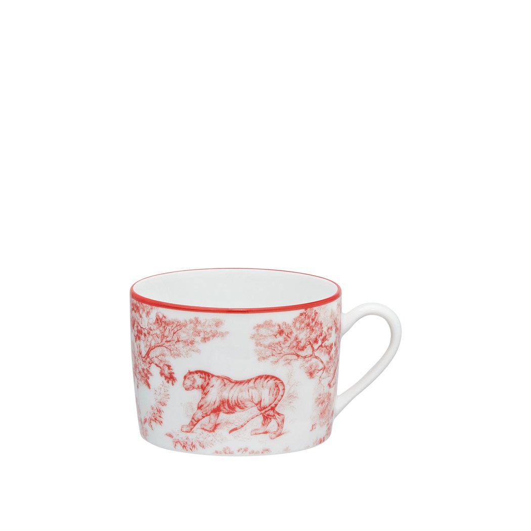 Toile de Jouy紅色法式印花茶杯，6,000元。圖／Dior提供