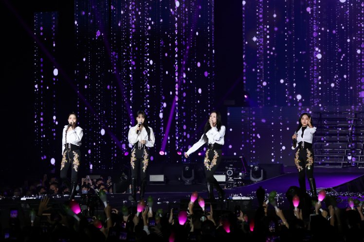 韓女團MAMAMOO 14日起一連兩天在林口體育館開唱。記者吳致碩／攝影