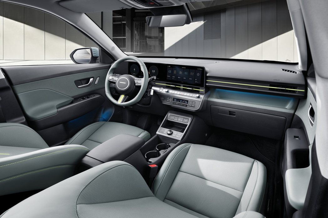 大改款第二代Hyundai Kona Hybrid車室。 摘自Hyundai