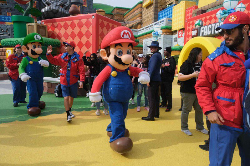 超級任天堂世界（Super NintendoWorld）將在下個月坐落好萊塢環球影城。法新社