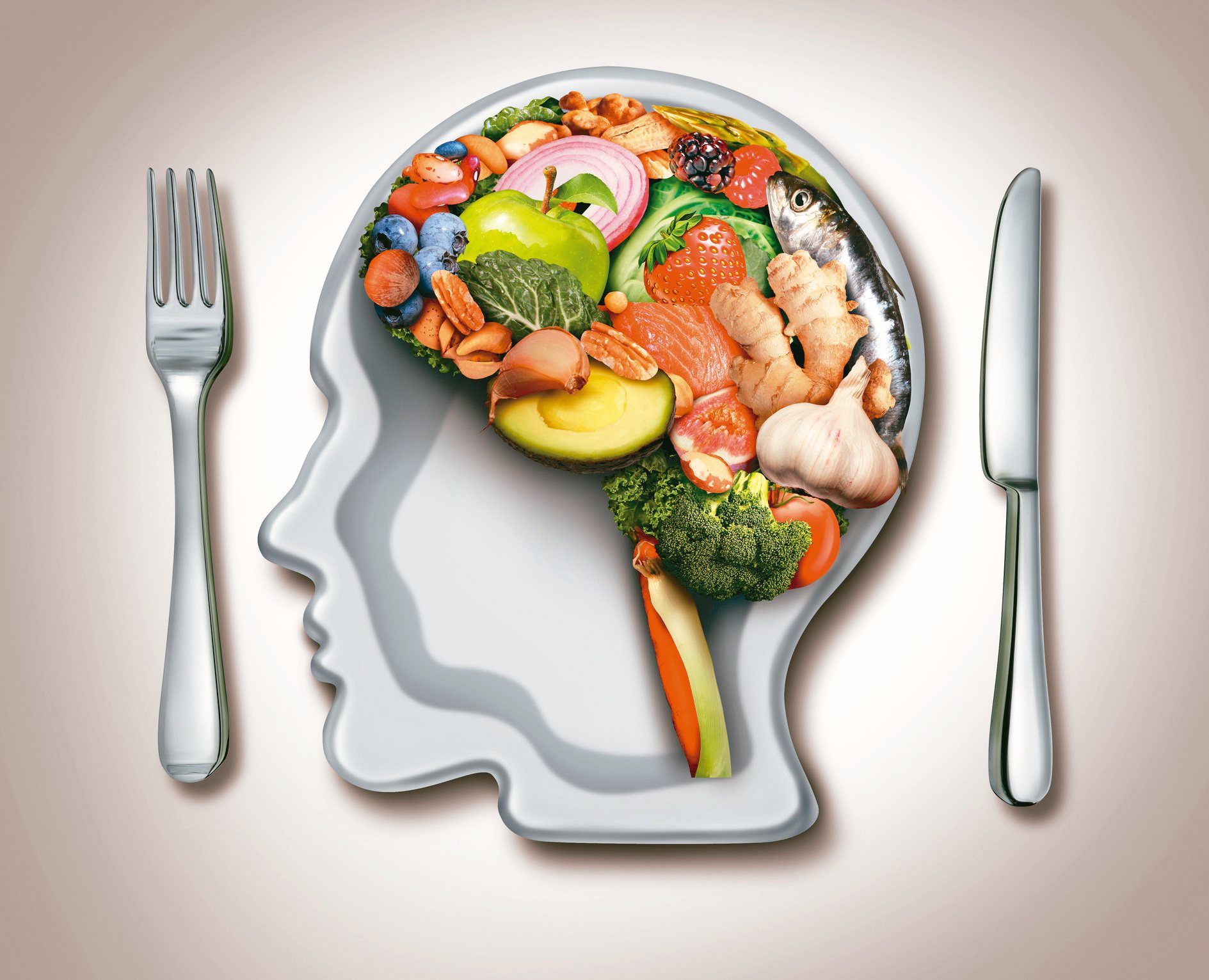 失智症可藉由飲食延緩惡化速度，均衡攝取全榖雜糧、蛋魚豆肉類、乳品、蔬菜、水果、油脂及堅果種子類，獲得完整營養素。圖／123RF
