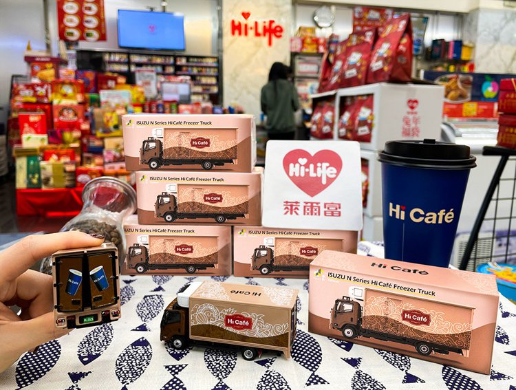 萊爾富攜手Tiny台灣微影推超商獨家限量「Hi Café模型紀念車」，2月1日上...