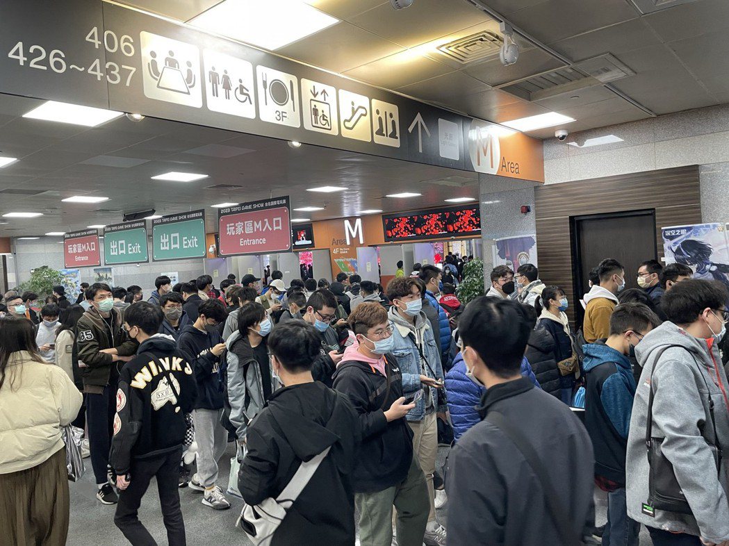 台北國際電玩展人潮滿滿。彭子豪／攝影